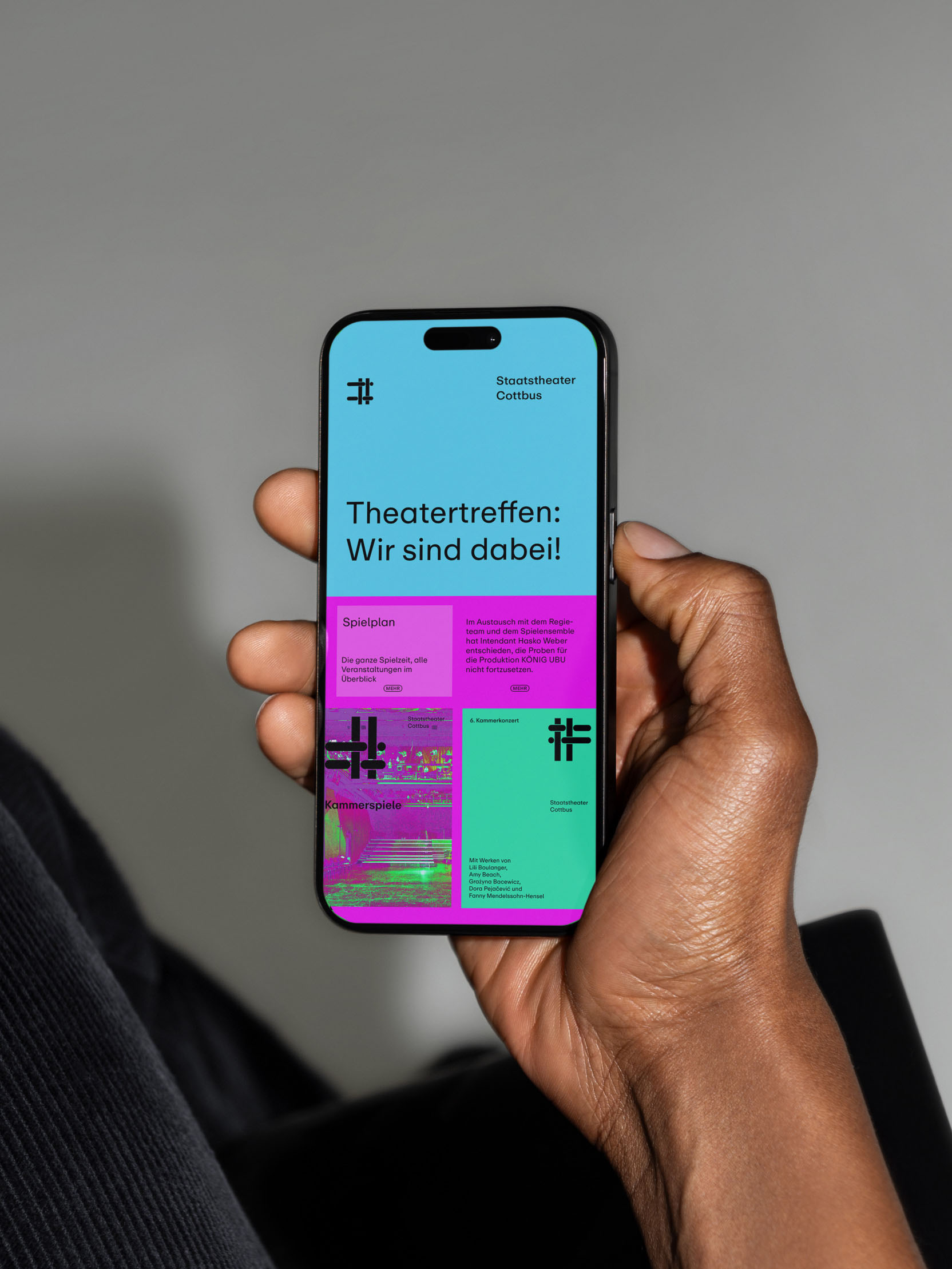 mobile Website Staatstheater Cottbus